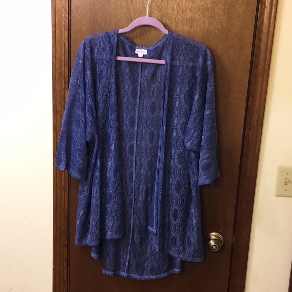 Lularoe Large Blue Lace Lindsay-Never Worn! NWOT